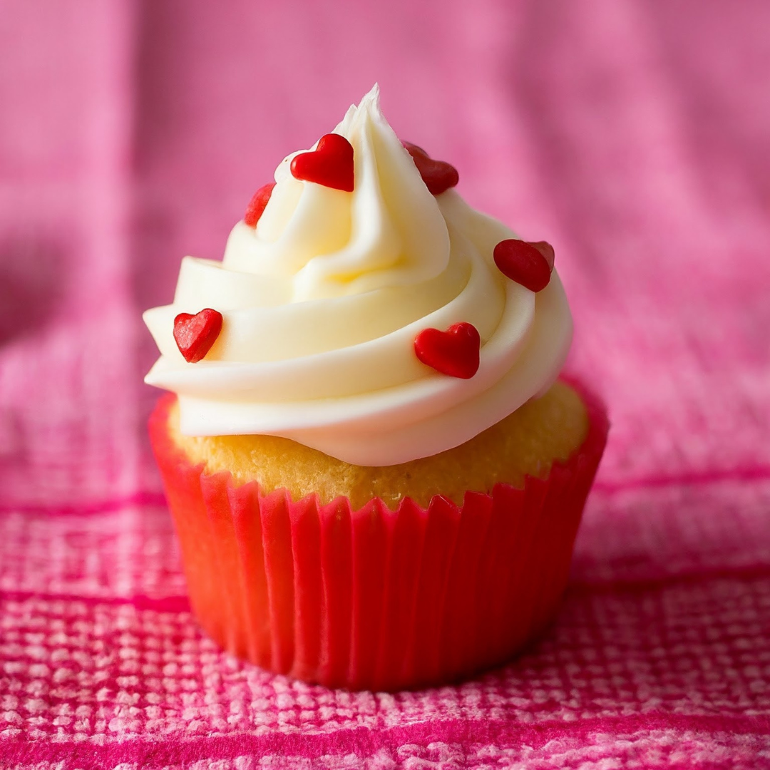 Gluten-Free Vanilla Cupcakes, Gluten-Free Cupcakes, Valentine Cupcakes