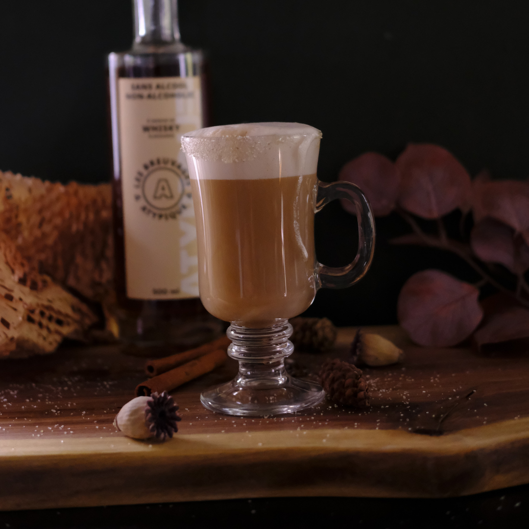 Non-Alcoholic Whiskey Pumpkin Spice Coffee, Pumpkin Spice Latte, Whisky